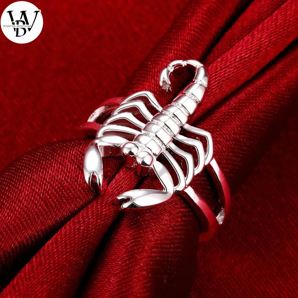 Scorpion Élégant : Bague en Argent Sterling 925 pour Femme - Bijou Classique et Cadeau Raffiné