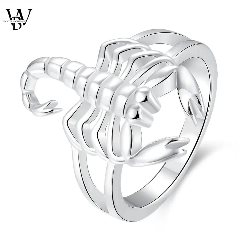 Scorpion Élégant : Bague en Argent Sterling 925 pour Femme - Bijou Classique et Cadeau Raffiné