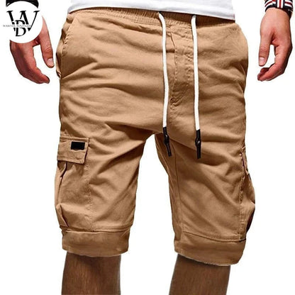 2024 Été Y2K Harajuku Tous les pantalons de match Couleur unie Streetwear Élégant Mode Demi-pantalon Multi poche Shorts Vêtements pour hommes