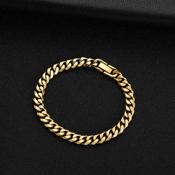 Bracelet Chaîne Cubaine bonne qualité