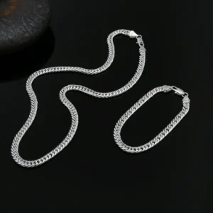 Ensemble Bijoux 925 Argent Sterling : Élégance et Style Géométrique