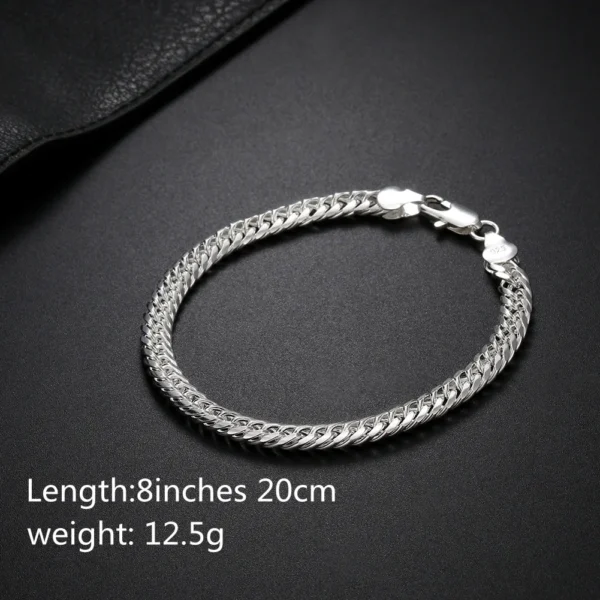 Ensemble Bijoux 925 Argent Sterling : Élégance et Style Géométrique - Image 5