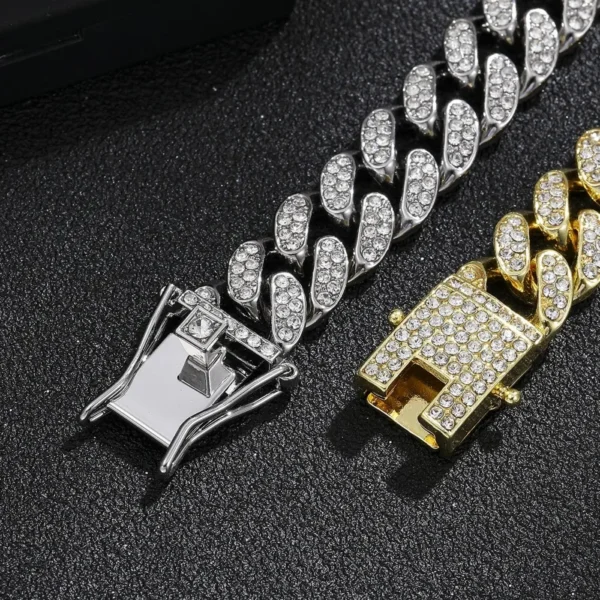 Bracelet Cubain Brillant – Style Punk & Hip-Hop - Image 5
