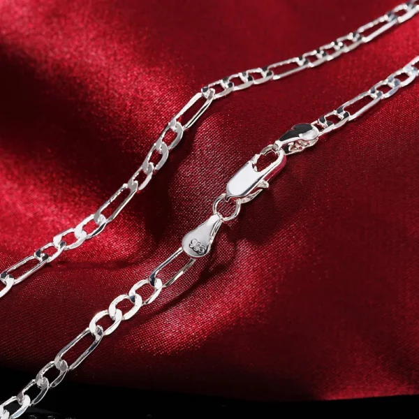 Élégance en Argent 925 - Bracelet & Collier 4MM Unisexe - Image 6
