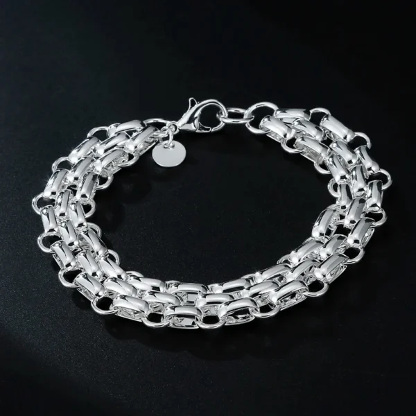 Bracelet Chaîne Solide en Argent Sterling 925 – Élégance Unisexe - Image 15