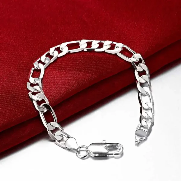 Ensemble Bijoux Classique 925 : Bracelet & Collier Élégance - Image 2