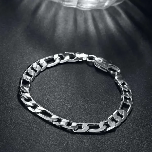 Ensemble Bijoux Classique 925 : Bracelet & Collier Élégance - Image 4