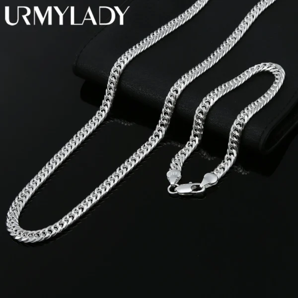 Ensemble Bijoux 925 Argent Sterling : Élégance et Style Géométrique - Image 2
