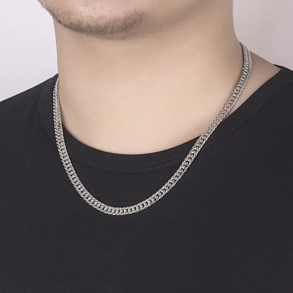 Ensemble Bijoux 925 Argent Sterling : Élégance et Style Géométrique - Image 3