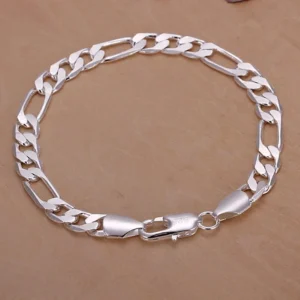 Bracelet Figaro Argent 925 génial