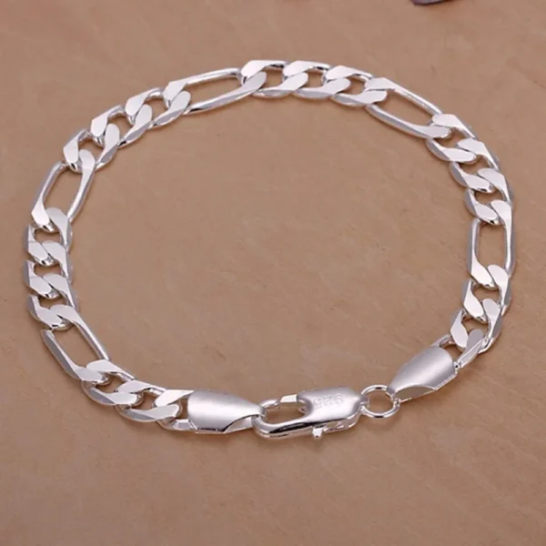 Bracelet Figaro Argent 925 génial