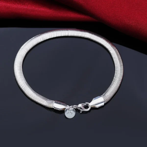 Bracelet Chaîne Solide en Argent Sterling 925 – Élégance Unisexe - Image 10