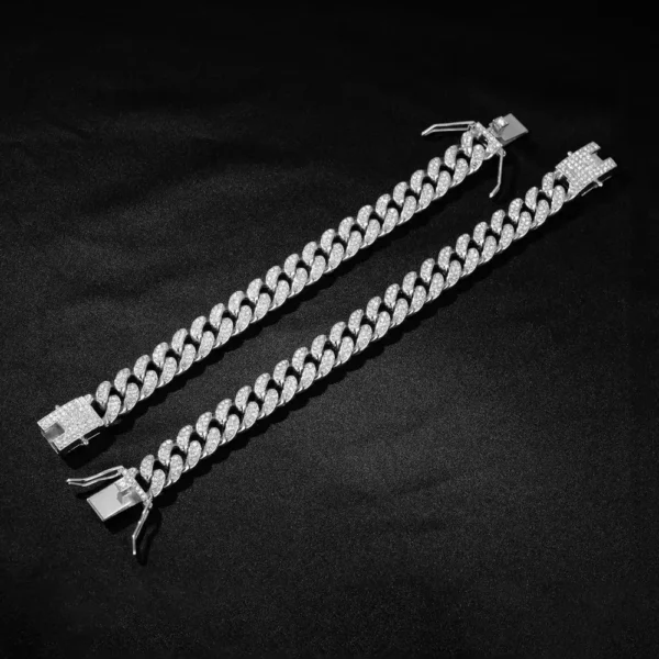 Bracelet Cubain Brillant – Style Punk & Hip-Hop - Image 4