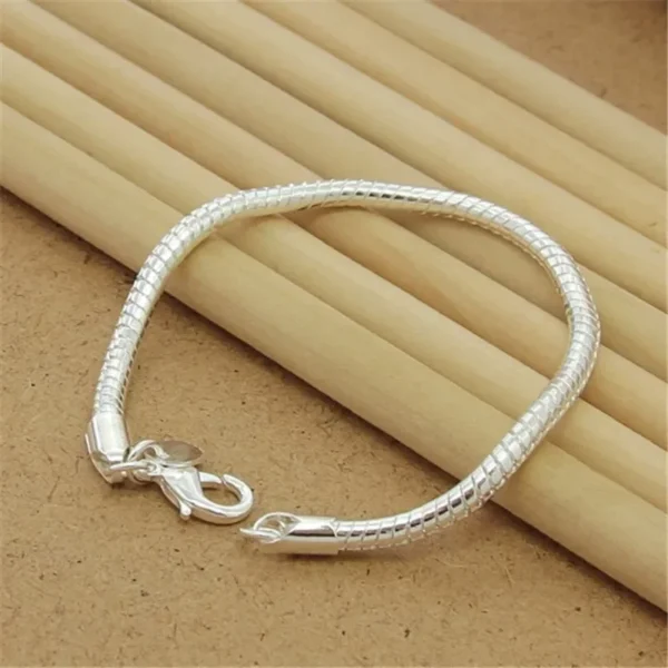 Bracelet Chaîne Solide en Argent Sterling 925 – Élégance Unisexe - Image 17