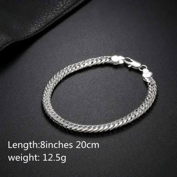Bijoux Luxe Géométriques 925 Argent - Bracelets & Colliers - Image 5