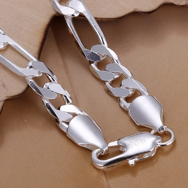Bracelet Figaro Argent 925 bon bracelet