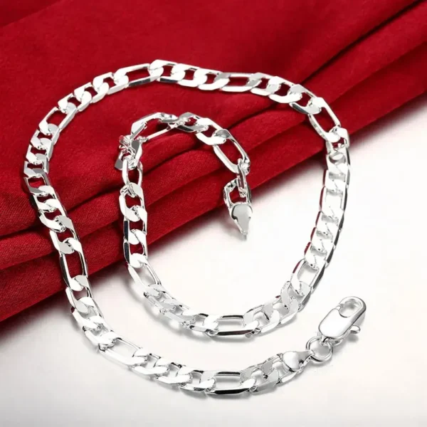Ensemble Bijoux Classique 925 : Bracelet & Collier Élégance - Image 5
