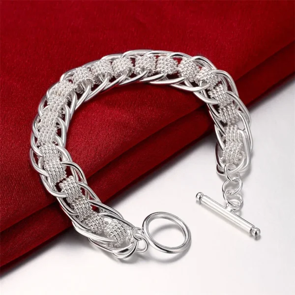 Bracelet Chaîne Solide en Argent Sterling 925 – Élégance Unisexe - Image 6