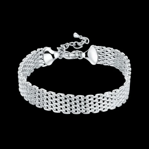 Bracelet Chaîne Solide en Argent Sterling 925 – Élégance Unisexe - Image 22