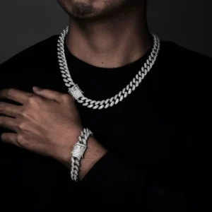 Bracelet Cubain Brillant – Style bon prix
