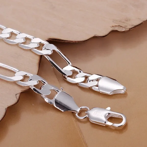 Bracelet Figaro Argent 925 qualité meilleure