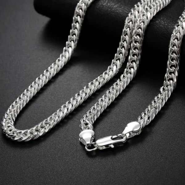 Ensemble Bijoux 925 Argent Sterling : Élégance et Style Géométrique - Image 4