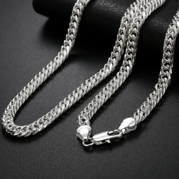 Bijoux Luxe Géométriques 925 Argent - Bracelets & Colliers - Image 4