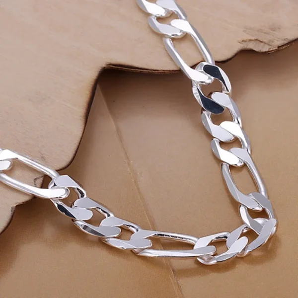 Bracelet Figaro Argent 925, bon prix